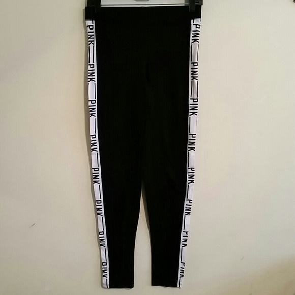 New No Tag (VS Pink)  Black and White Yoga Pants..