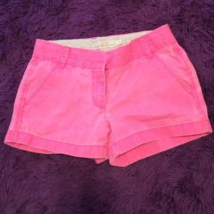 J. Crew neon pink shorts