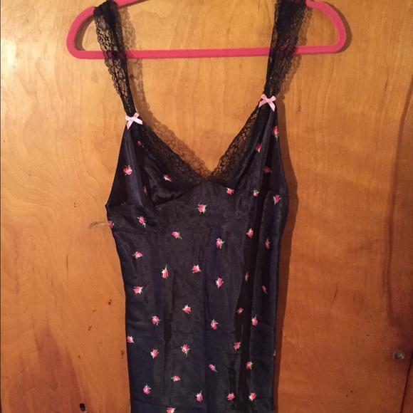 Victoria's Secret Lingerie-Medium-Black with roses