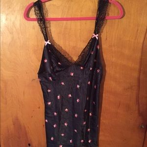 Victoria's Secret Lingerie-Medium-Black with roses