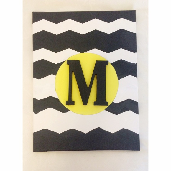 "M" Letter Canvas