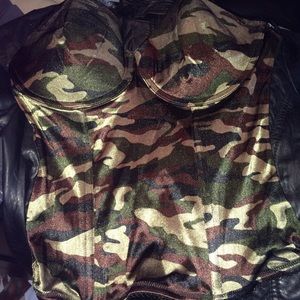 Army sexy corset