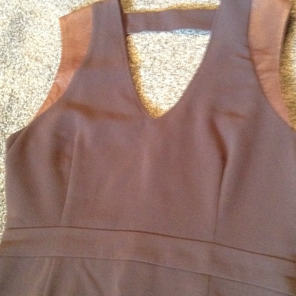 BB Dakota dress with leather trim - Picture 3 of 7