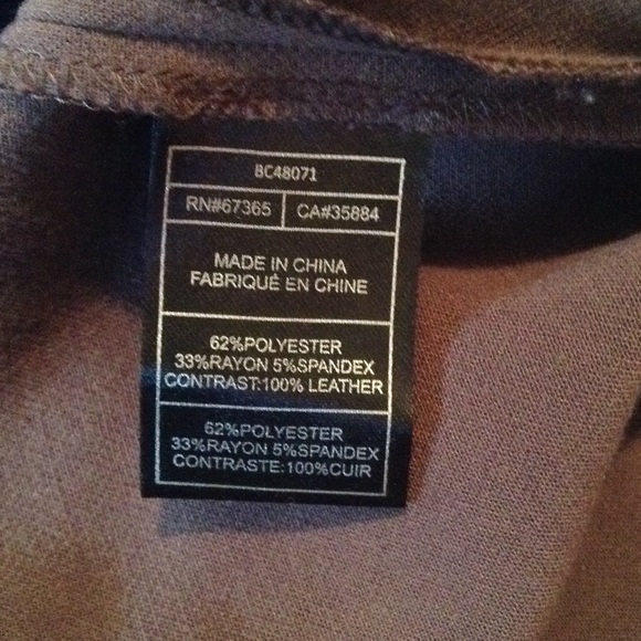 BB Dakota dress with leather trim - Picture 6 of 7