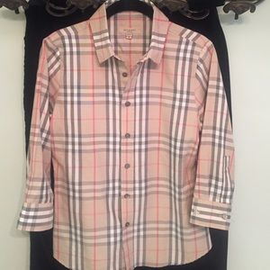 Burberry traditional plaid shirt Like New!