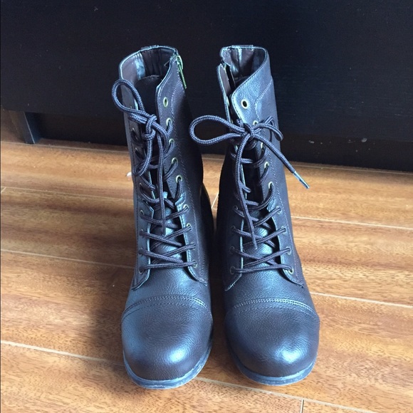 Brown Combat Boots