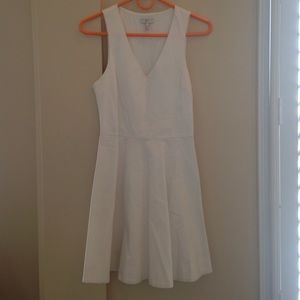 Joie white fit and flare dress