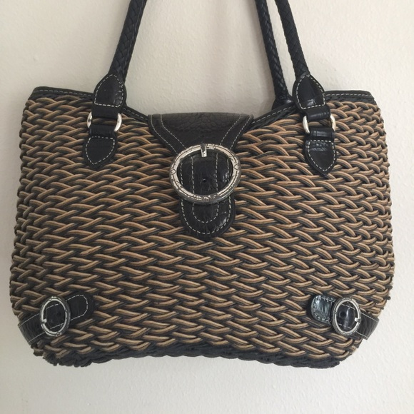 Brighton Classic Basket Woven Shoulder Bag