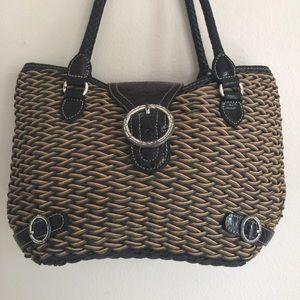 Brighton Classic Basket Woven Shoulder Bag