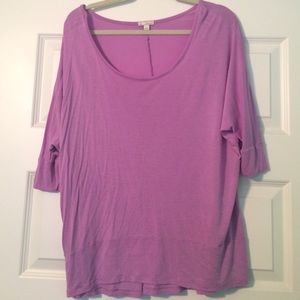 Lavender 3/4 length top