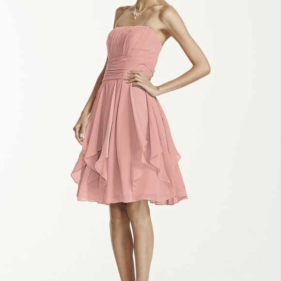 pink bridesmaid style dress
