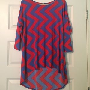 Red/Blue Chevron tunic