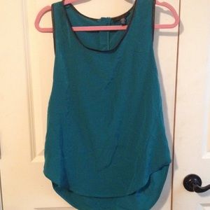 Teal Tank with Leather Lining