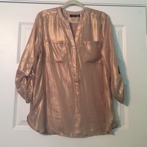 Gold 3/4 length sleeves