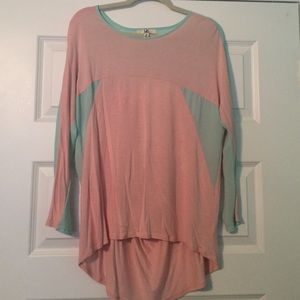 Light Pink & Light Blue top