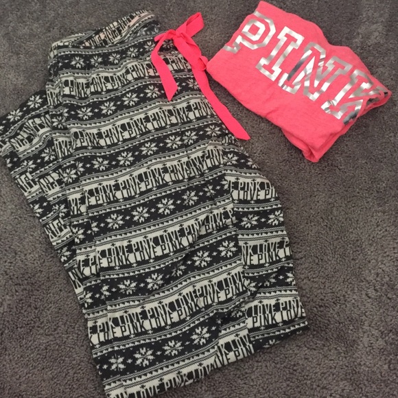 PINK Victoria's Secret Other - Pink VS pajama pants set size XS