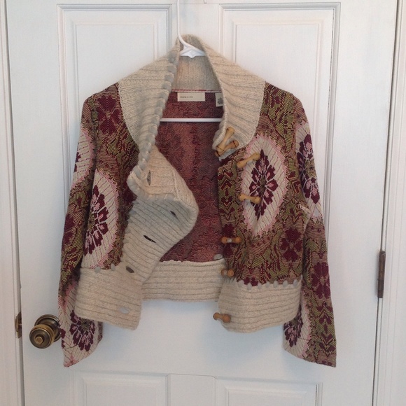 Multi-colored cardigan purchased at Anthropologie - Picture 3 of 4