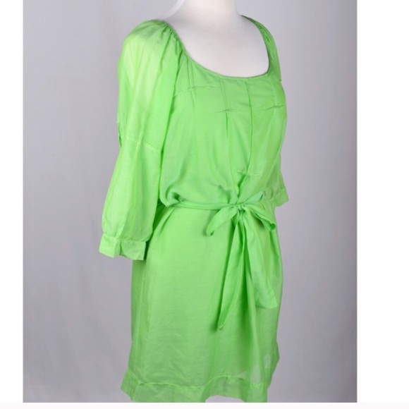 New🎉 Max Studio MSSP Green Dress M New - Picture 2 of 3