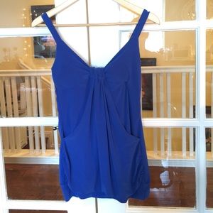 Blue Draping Top