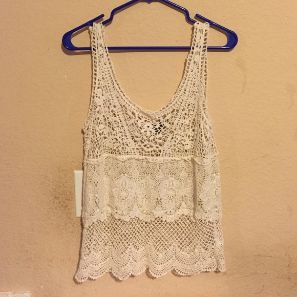 A cream colored top.