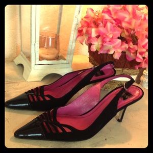 Price LOWERED🌷COACH black slingback ❗️final price