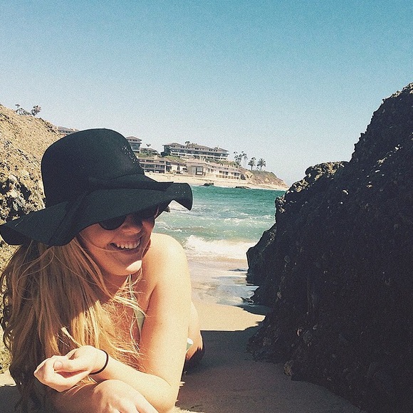 Black Floppy Hat