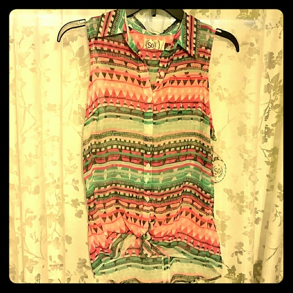 Tie up tank top