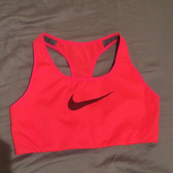 New hot pink Nike sports bra