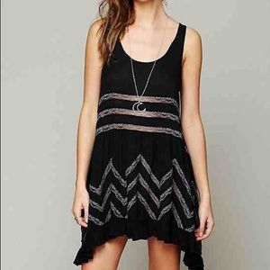Free People Voile and Lace Trapeze Slip