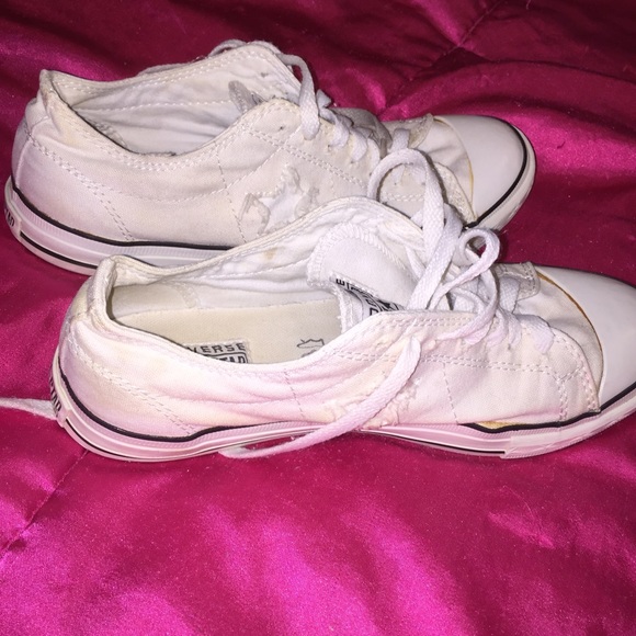 white converse size 8 womens