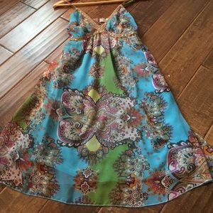 🚫SOLD 🚫Batik Themed Fully Lined Dress