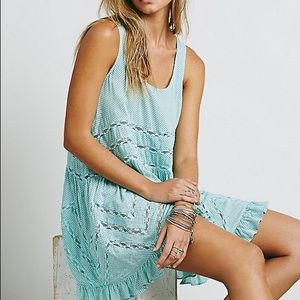 Free People Voile and Lace Trapeze Slip