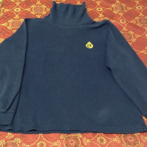 Navy blue turtleneck top...