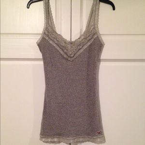 Grey Hollister Lace Cami