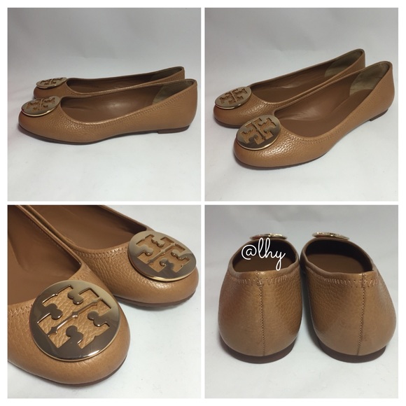 ❌SOLD❌TORY BURCH REVA FLATS – ROYAL TAN - Picture 3 of 4