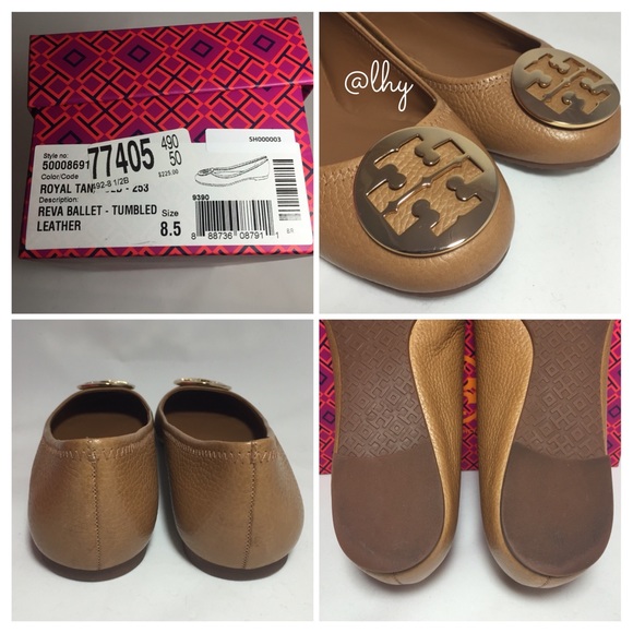 ❌SOLD❌TORY BURCH REVA FLATS – ROYAL TAN - Picture 4 of 4