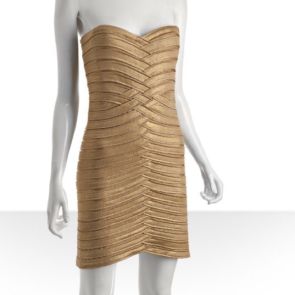 Beautiful gold cocktail dress!