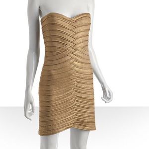 Beautiful gold cocktail dress!