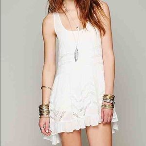 Free People Voile and Lace Trapeze Slip