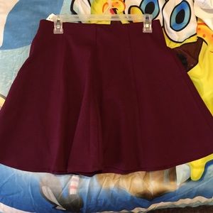 Maroon skirt