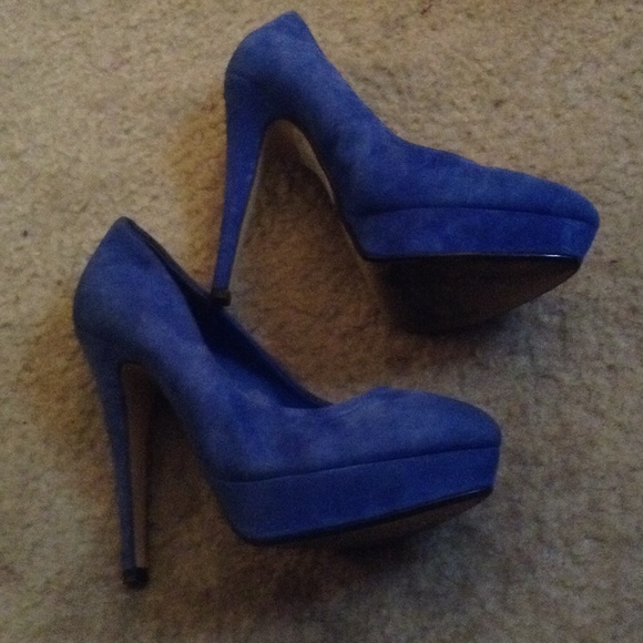 Top shop Suede Blue Pumps