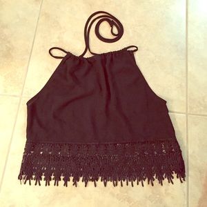 Urban Outfitters lace crop top