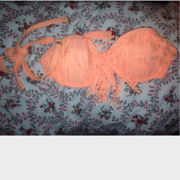 🍊 bikini fringe top