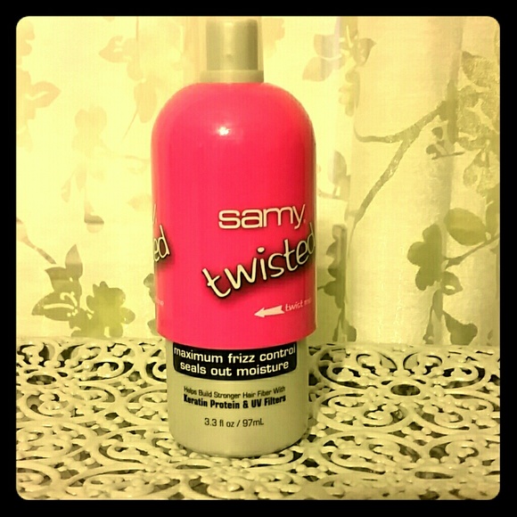 Frizz control spray.