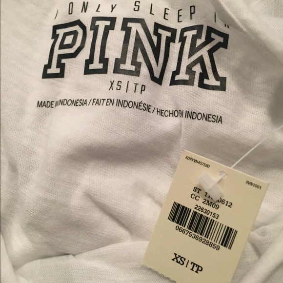 VS Pink Silver Foil Sleep Shirt 💕 - Picture 4 of 4