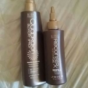 Keratin blowdry and straightening spray w/ refill
