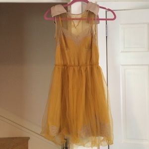 Rodarte for target mustard dress