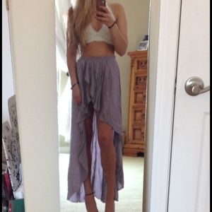 High to low brandy Melville skirt