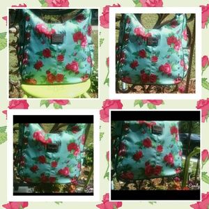 GORGEOUS Betsey Johnson Betseyville Teal with Rose