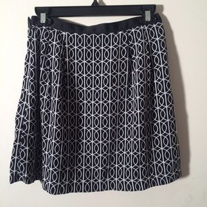 Black and White Banana Republic Skirt